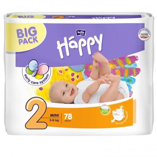 Bella Baby Happy MINI 3-6 KG 78db/csomag