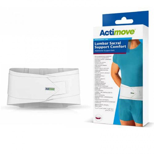 ACTIMOVE LUMBAR SACRAL DERÉKTÁMASZTÓ ÖV, nyomópárnával Méret:3XL-es