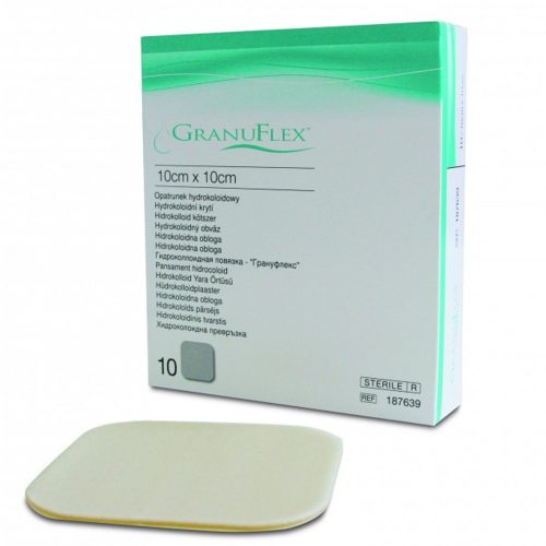 GRANUFLEX 10 X 10 CM hydrocolloid kötszer