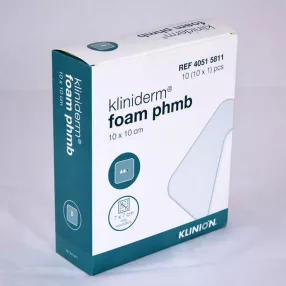   KLINIDERM FOAM PHMB 10 X 10 CM habkötszer fertőzés ellenes