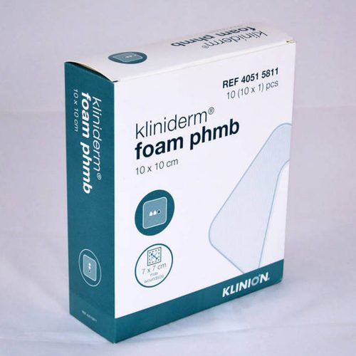 KLINIDERM FOAM PHMB 10 X 10 CM habkötszer fertőzés ellenes