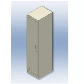 Öltözőszekrény 1 ajtós fa 450x600x2070