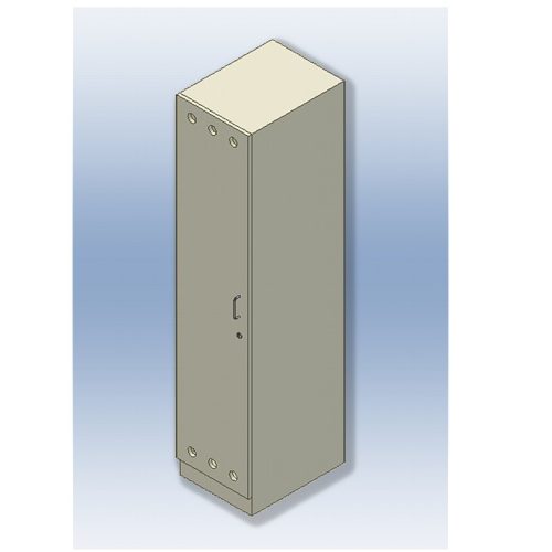 Öltözőszekrény 1 ajtós fa 450x600x2070