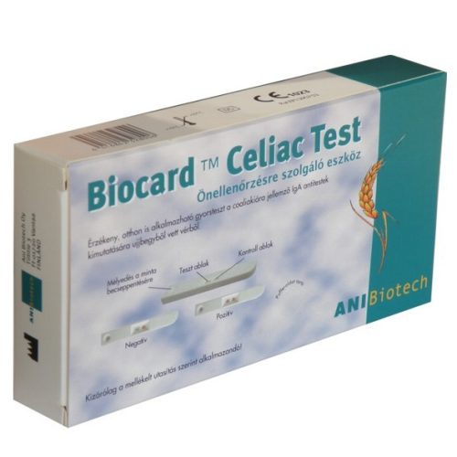 BIOCARD CELIAC lisztérzékenységi gyorsteszt