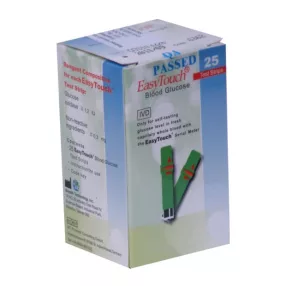 Tesztcsík Easy Touch vércukor 25 db