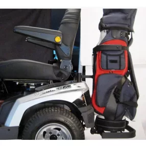 Mozgássérül elektromo kocsihoz golf felszerelés tartó