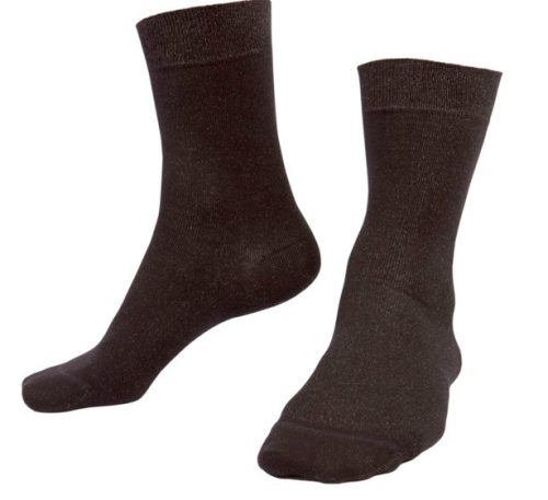 Ezüst zokni fekete 43/45