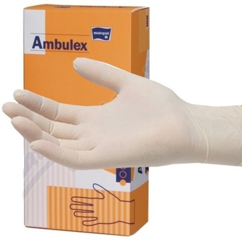 Latex orvosi vizsgálókesztyű AMBULEX M-es