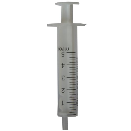 Fecskendő 5 ml műanyag, kétrészes, steril