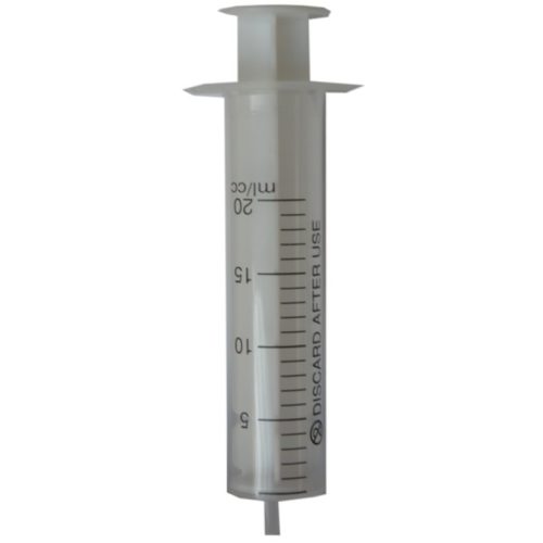 Fecskendő 20 ml műanyag, kétrészes, steril