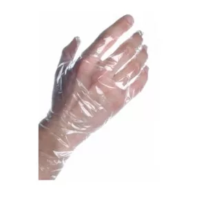 Fólia kesztyű polyetylen 100 db S/M