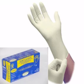 Latex vizsgálókesztyű TOP GLOVE Méret:XL