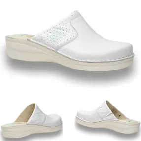 COMFORT női papucs 360 fehér géles sarokkal 36