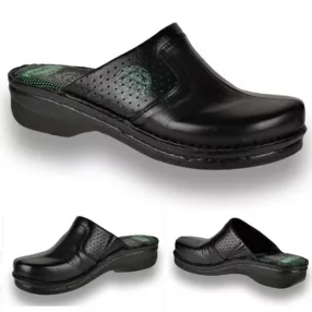 COMFORT női papucs 360 fekete géles sarokkal 36