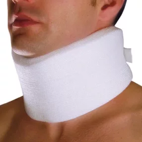  Félmerev anatómiai nyakrögzítő SCHANZ gallér 9 cm magas/fehér 3-as