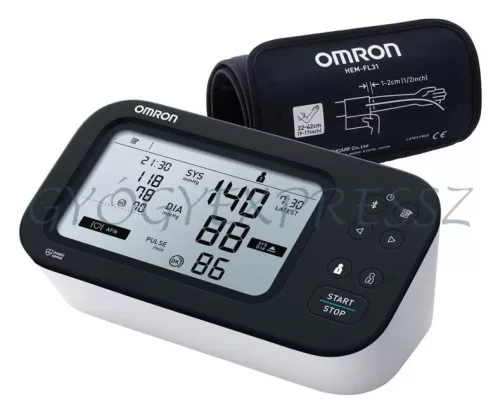 Omron M7 Intelli IT felkaros okos vérnyomásmérő Bluetooth kapcsolattal, AFib funkcióval