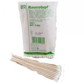   Vattafej hurkapálcán 15 cm /fa/nem steril/ 12 mm fej 100 db