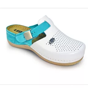 Papucs biopapucs fehér/kék Comfort 901 36-os