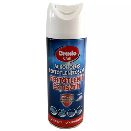 BRADOCLUB 400 ml légfrissítő, szagtalanító és fertőtlenítő citrom illat