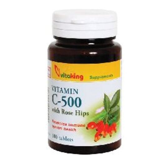 Vitamin C-500mg 100 db csipkebogyóval VITAKING