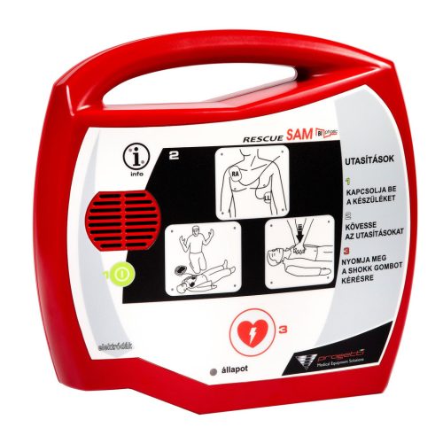 Defibrillátor RESCUE SAM félautomata 200J - hordtáskával