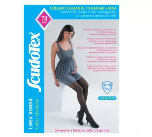 Kompressziós harisnyanadrág kismamáknak Scudotex-476 70 DEN Méret:Nero/2