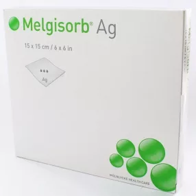 Melgisorb AG 15x15 cm ezüst-aligát kötszer