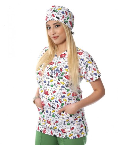 IBA AUTÓ mintás tunika 2XL