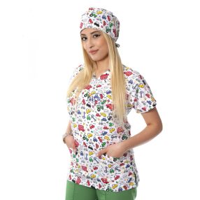 IBA AUTÓ mintás tunika