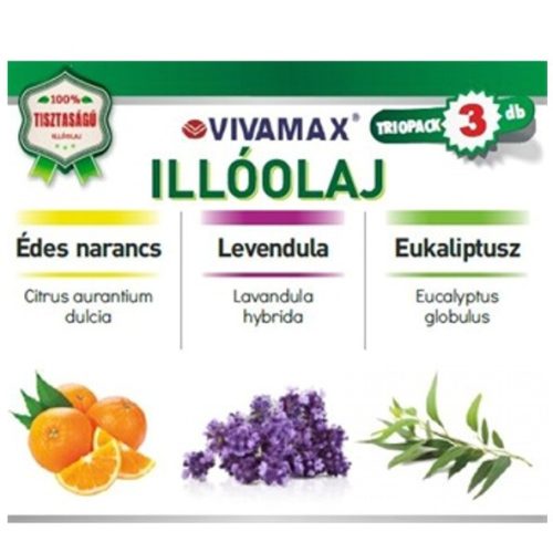 Illóolaj keverék 3x10ml(Levendula + narancs + eukaliptusz) Vivamax