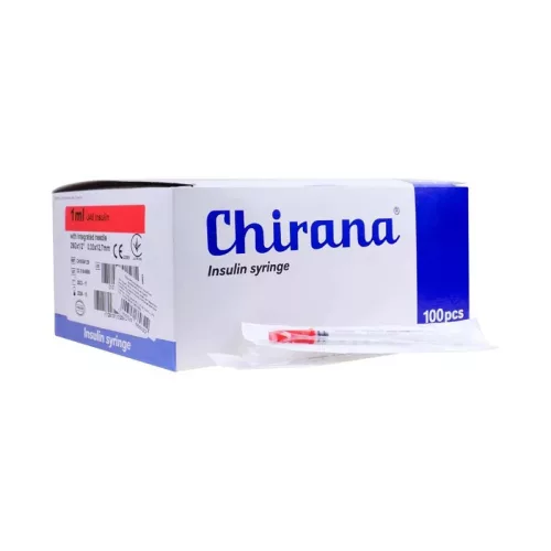 Chirana inzulinos fecskendő 1 ml, 30G tűvel