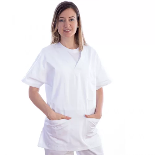 Tunika-ing fehér, orvosi - kevertszálas 3XL-es