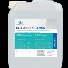 Fertőtlenítő DESCOSEPT AF LEMON 5 L-es (aldehidmentes)