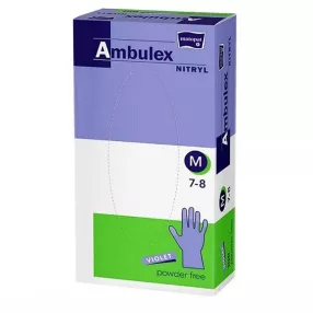 AMBULEX nitril vizsgálóm kesztyű PINK M-es