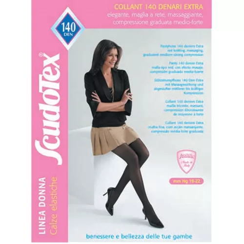 Kompressziós Extra kismama harisnyanadrág Scudotex-496 140 DEN Méret:Nero/4