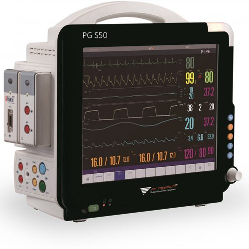 Betegőrző monitor PG S50 standard (ECG,HR, RR, Temp, SpO2, PR, NIBP) csecsemő-gyerek