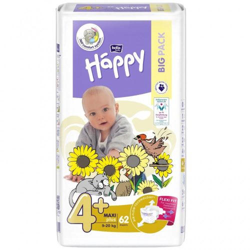 BELLA BABY HAPPY MAXI PLUS 9-20 KG 62 db/csomag