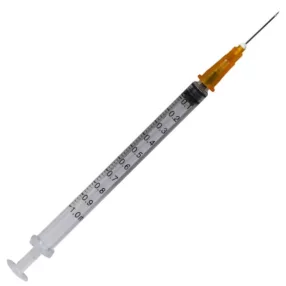 Egyszer használatos steril fecskendő 1 ml, 25G tűvel