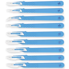 Orvosi szike nyéllel - steril, egyszer használatos 10-es