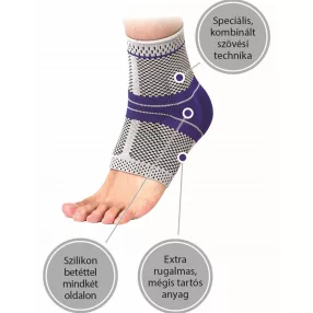   "OrtoCare" bokaszorító szilikon betéttel Méret: L-es