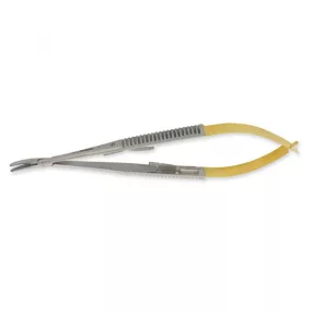 CASTROVIEJO tűfogó hajlított GOLD lapos végű - 14cm