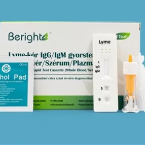   ALLTEST Beright Lyme-kór IgG/IgM gyorsteszt - 1 db tesztkészlet (ujjbegyvérből)