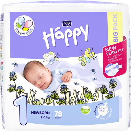 Bella Baby Happy NEWBORN 2-5 KG gyerek pelenka 82db