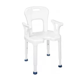   DRIVE AiO tusoló ülőke háttámlával, karfával 38-55 cm/130kg-ig Méret:tusoló szék