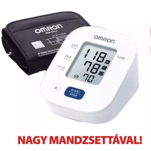 OMRON Vérnyomásmérő automata M2+ Intellisense M-L-es mandzsettával