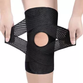 Tépőzáras térdrögzítő keresztpántokkal S