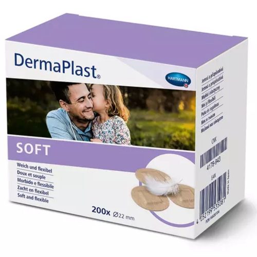 DermaPlast Soft sebtapasz 22mm kerek 200db