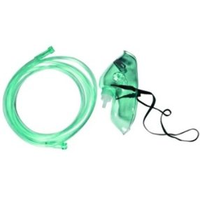 Oxigén maszk és összekötő cső felnőtt