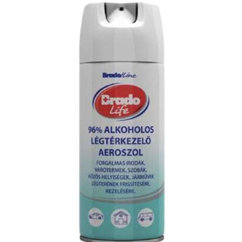 BradoLife 96% alkoholos légtérkezelő aeroszol 200ml