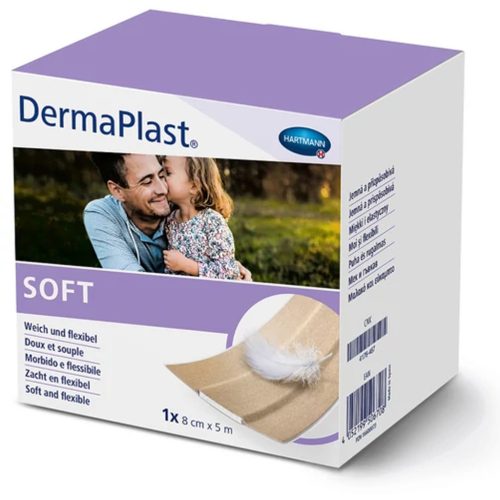 DermaPlast Soft vágható sebtapasz tekercsben 8cmx5m